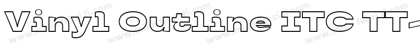 Vinyl Outline ITC TT字体转换